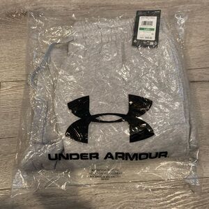 Under Armour Gray Sweatpants with Black Logo